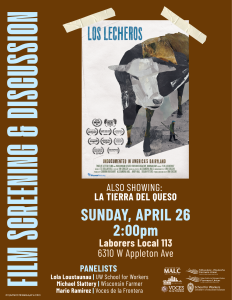 Los Lecheros flyer