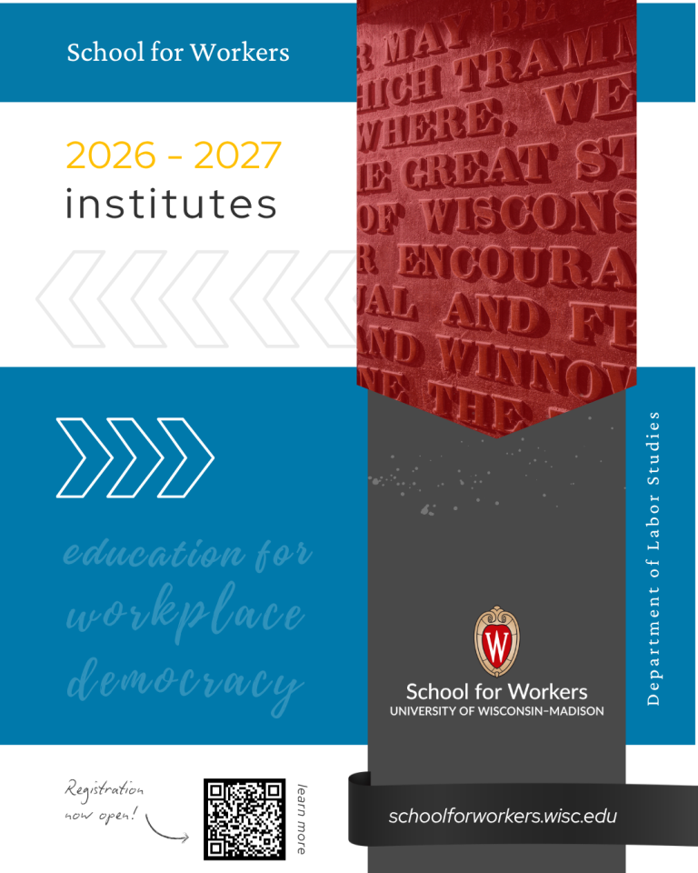 School for Workers 2026-2027 institutes