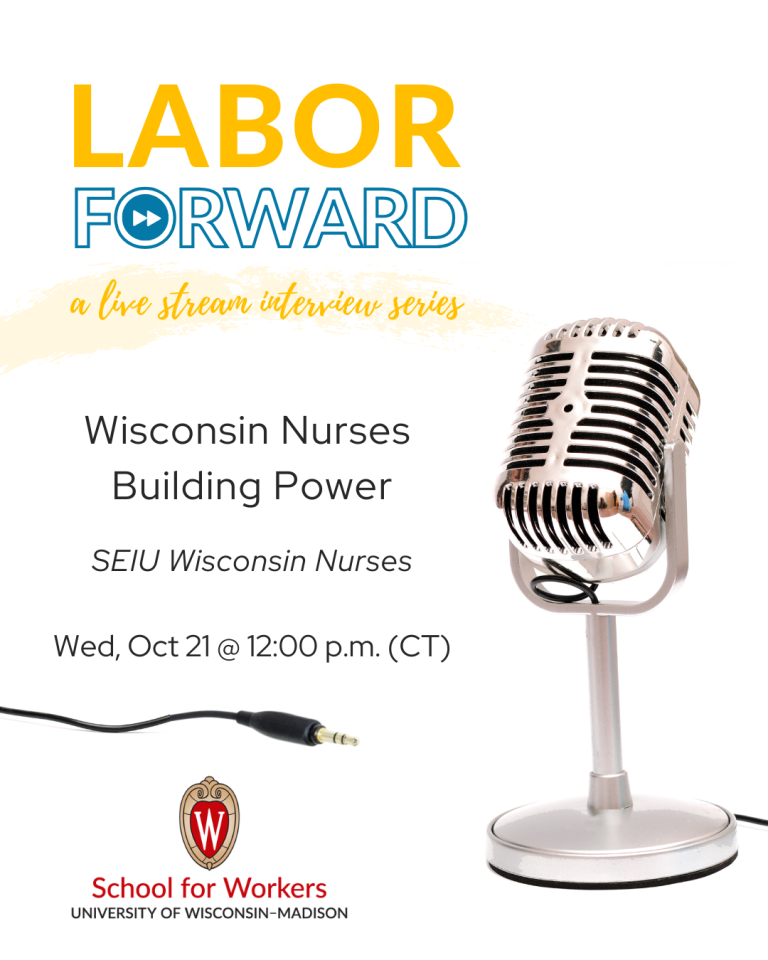 Labor Forward Oct 21 at noon (CT)
